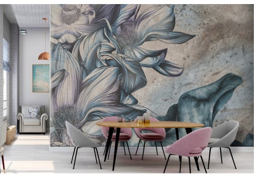 Carta da Parati Fiori Natura Vintage 2