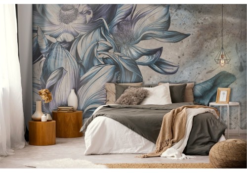 Carta da Parati Fiori Natura Vintage