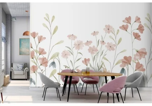 Carta da Parati Fiori Natura Stilizzata 2