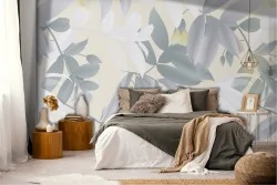 Vintage Nature Leaves Wallpaper