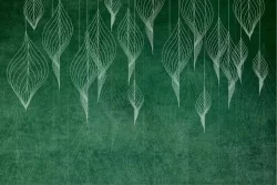 Carta da Parati foglie stilizzate natura design moderno