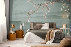 Vintage Nature Trees Wallpaper