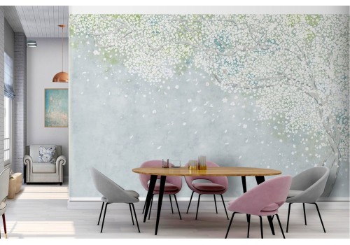 Abstract polka dot wallpaper decoration