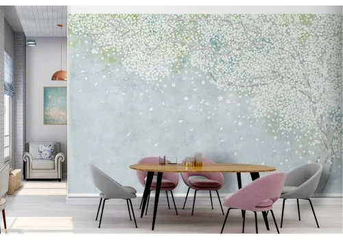 Abstract polka dot wallpaper decoration