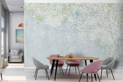 Abstract polka dot wallpaper decoration