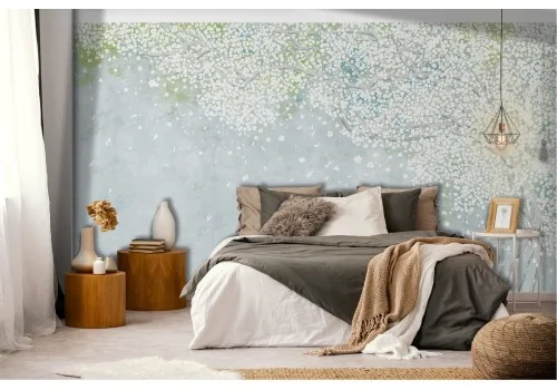 Abstract polka dot wallpaper decoration 2