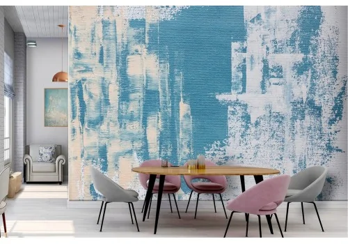 Wallpaper surface cement color blue white modern industrial