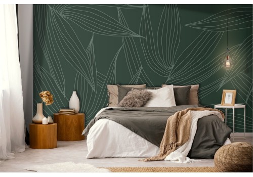 Stylized Nature Leaves Wallpaper