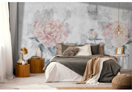 Vintage Nature Flowers Wallpaper