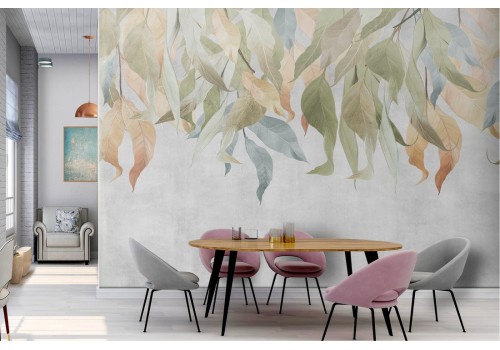 Vintage Nature Leaves Wallpaper 2