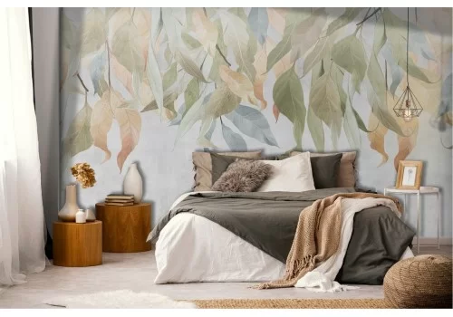 Carta da Parati Foglie Natura Vintage