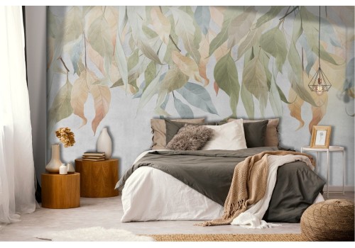 Vintage Nature Leaves Wallpaper