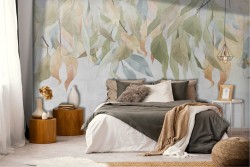 Carta da Parati Foglie Natura Vintage