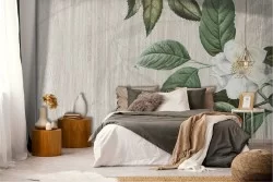 Vintage Nature Flowers Wallpaper