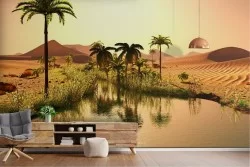 Desert Oasis Wallpaper