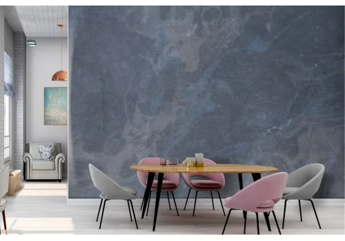 Industrial blue cement wallpaper surface