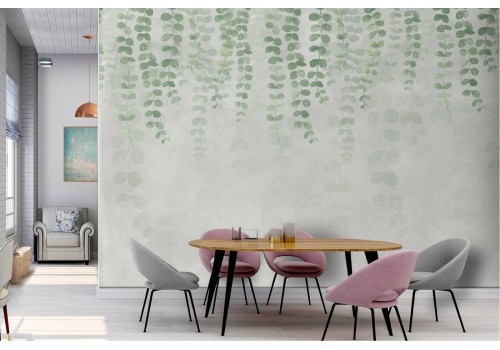 Climbing Wallpaper decoration concrete surface