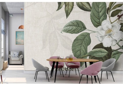 Carta da Parati Fiori Natura Foglie 2