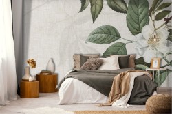 Carta da Parati Fiori Natura Foglie