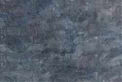 Modern industrial blue concrete wallpaper
