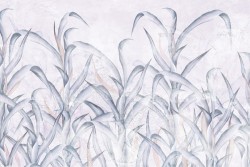 Carta da Parati foglie stilizzate natura vintage