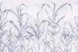 Vintage nature stylized leaves wallpaper