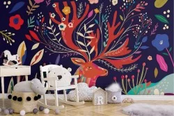 Carta da Parati Animali uccelli Fantasy