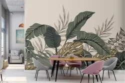 Tropical leaves nature wallpaper