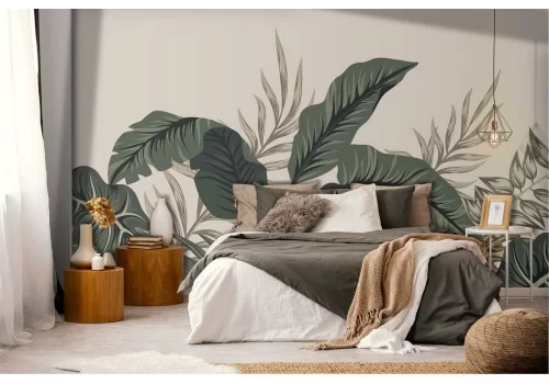 Carta da Parati Foglie Natura Tropicale