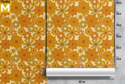 Carta da Parati Fiori Natura Stilizzata