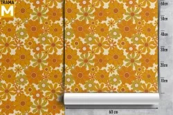 Stylized Nature Flowers Wallpaper