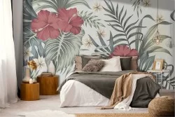 Tropical Nature Flowers Wallpaper