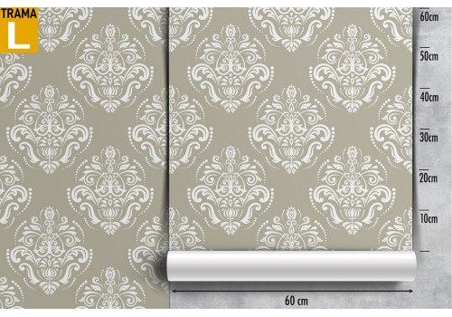 Vintage damask pattern wallpaper decoration. 2