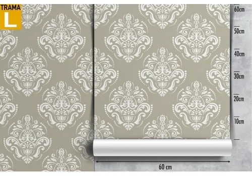 Vintage damask pattern wallpaper decoration. 2