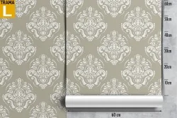 Vintage damask pattern wallpaper decoration.