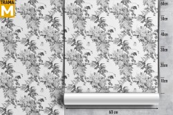 Vintage Nature Flowers Leaves Wallpaper