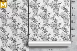 Vintage Nature Flowers Leaves Wallpaper