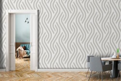 Geometric decoration wallpaper gray stripes.