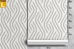 Geometric decoration wallpaper gray stripes.
