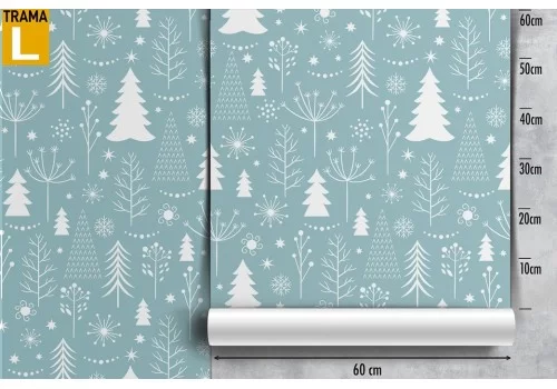 Carta da Parati bambini alberi decorazione cameretta. 2