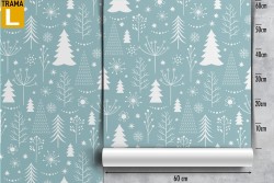 Carta da Parati bambini alberi decorazione cameretta.