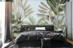 Tropical forest wallpaper nature illustration