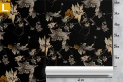 Vintage autumn leaves nature wallpaper pattern.