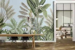 Carta da Parati foresta tropicale illustrazione natura