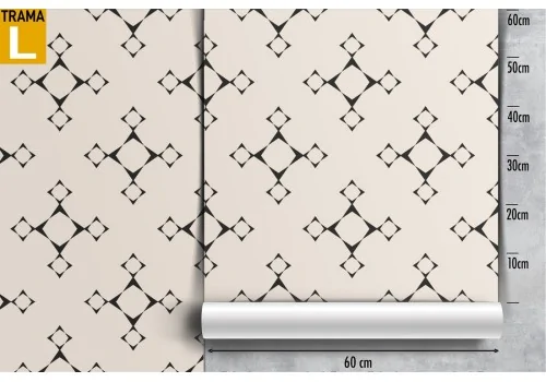 Vintage geometric diamond wallpaper decoration. 2