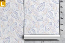 Abstract leaves nature design modern wallpaper.