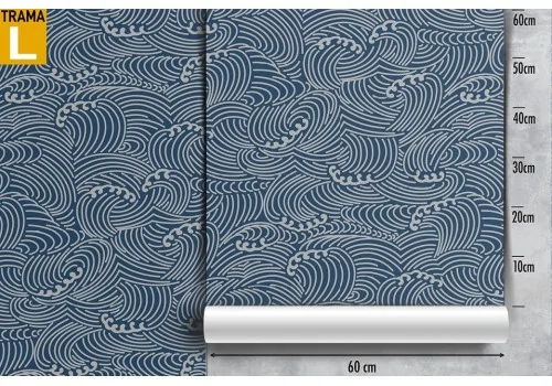 Carta da Parati onde natura astratta pattern moderno. 2