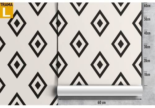 Vintage geometric diamond wallpaper decoration. 2