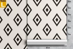 Vintage geometric diamond wallpaper decoration.