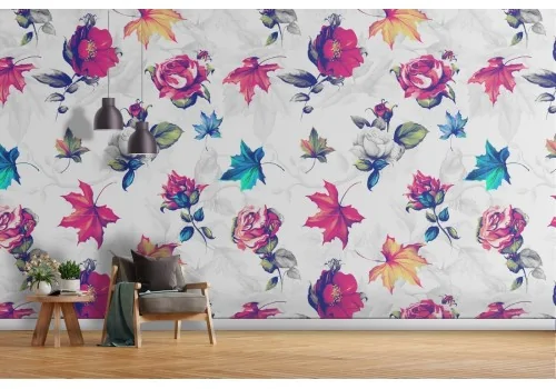 Wallpaper leaves nature modern design pattern.